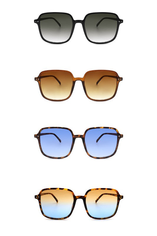 Retro Trillionaire Square Fashion Sunglasses