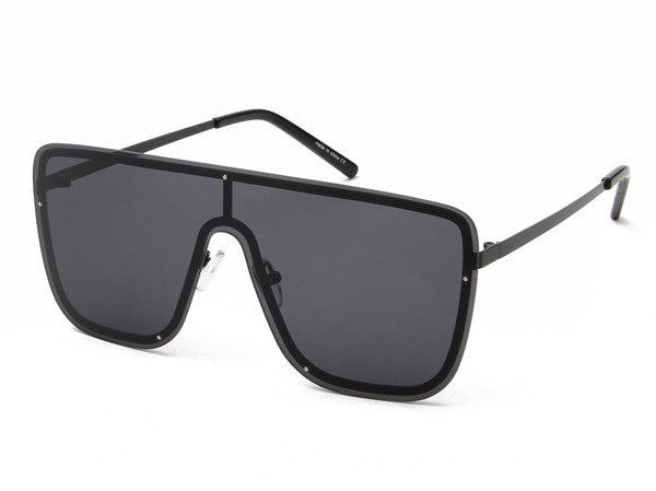 Elysian Retro Square Rimless Fashion Sunglasses